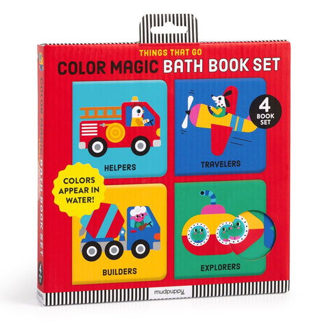 Color Magic Bath Book Set - Things That Go