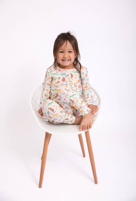 Zoo Crew Bamboo Pajama Set for Kids