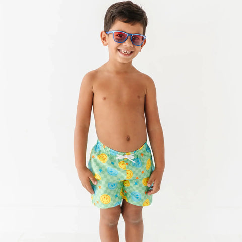 Electric Smiles Swim Trunks