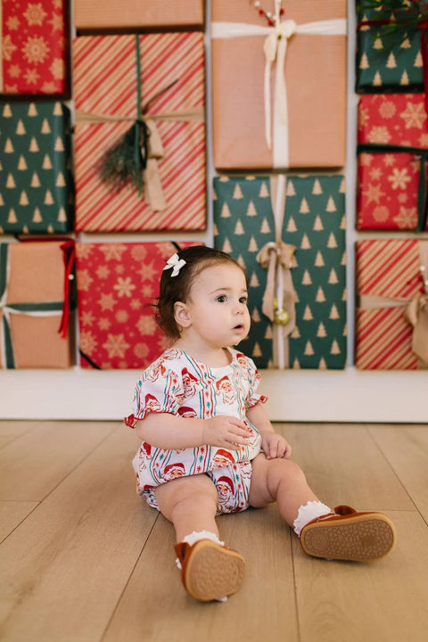 Quinn Poplin Bubble in Vintage Santa