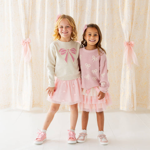 Pretty Pearl Petal Girls Tutu Skirt