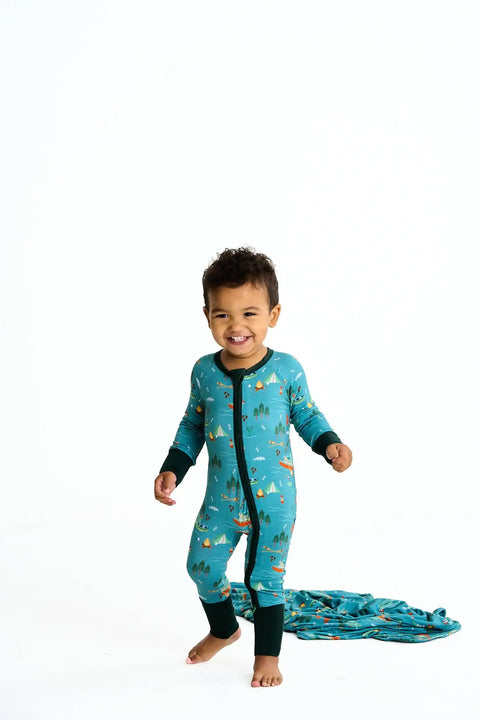 Lake Life Bamboo Convertible Baby Pajamas