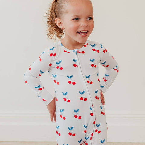 Bamboo Zip-Up Footie Pajama - Talia