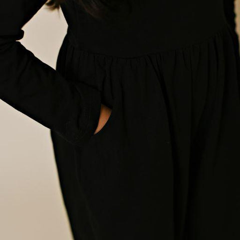 Bella Pocket Jumper - Black - Swoon Baby