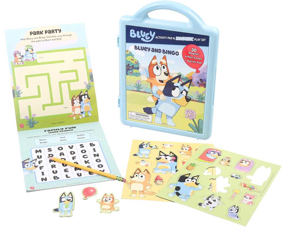 Bluey and Bingo Magnetic Playset