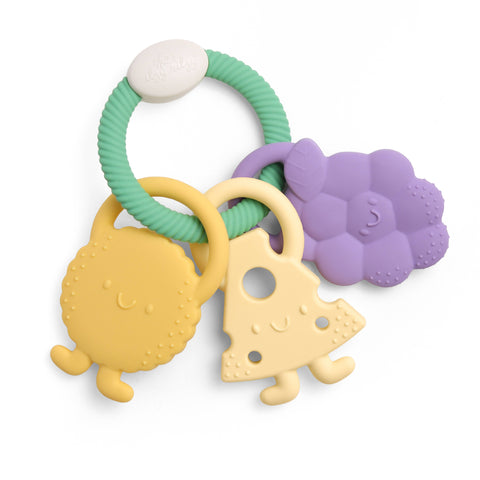 Itzy Trio™ Multi-textured Silicone Teething Ring - Charcuterie