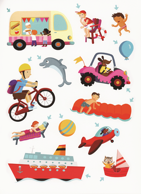 Big Stickers, Vacations Activity Book - EDC Publishing