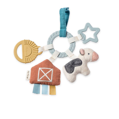 Bitzy Busy Ring™ Teething Activity Toy: Farm - Itzy Ritzy