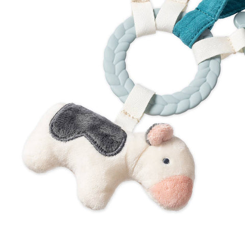Bitzy Busy Ring™ Teething Activity Toy: Farm - Itzy Ritzy