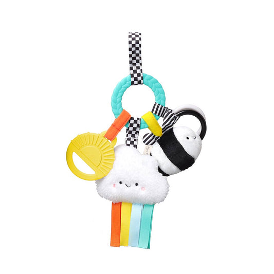 Bitzy Busy Ring™ Teething Activity Toy: High Contrast - Itzy Ritzy