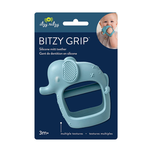 Bitzy Grip™ Hand Teether: Elephant - Itzy Ritzy