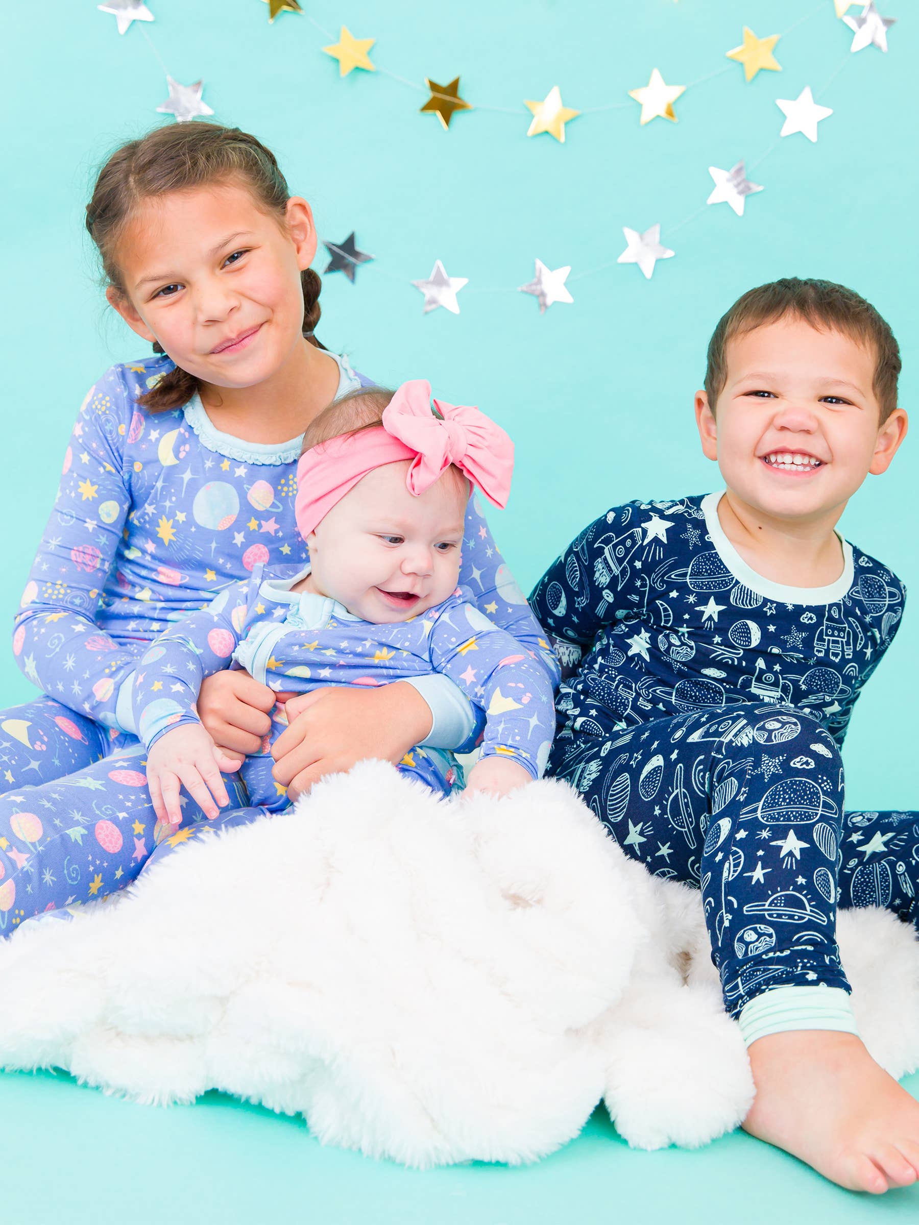 Blast Off Bamboo Pajama Set - RuffleButts + RuggedButts