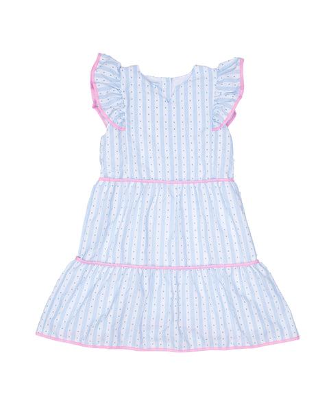 Blue Stripe Breeze Harley Dress
