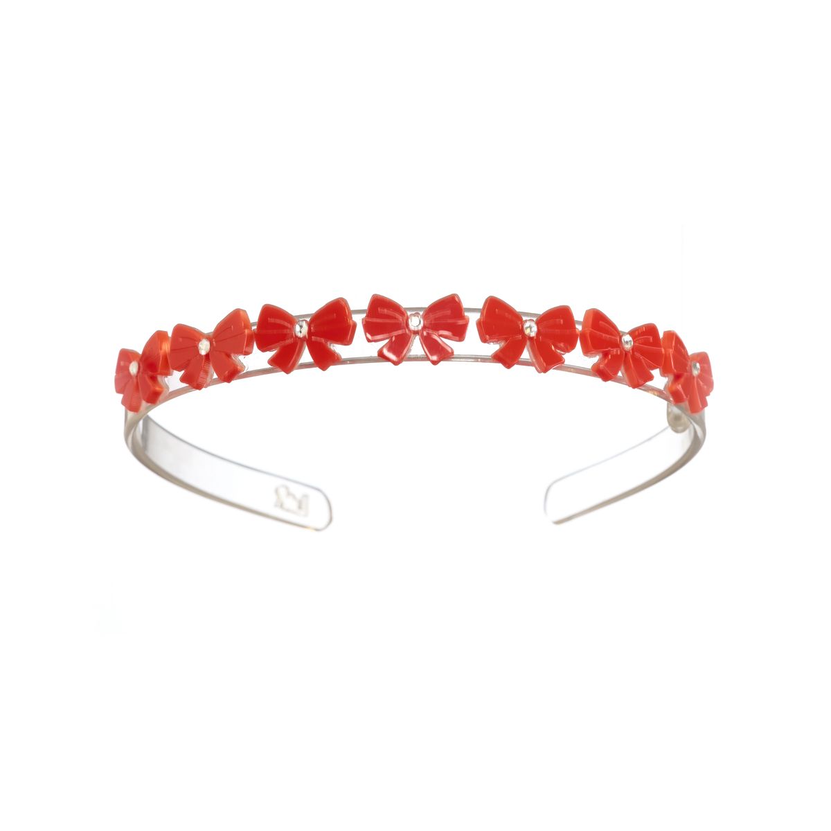 Bows Mini Red Headband - Lilies & Roses NY