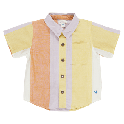 Boys Jack Shirt - Desert Stripe - Pink Chicken