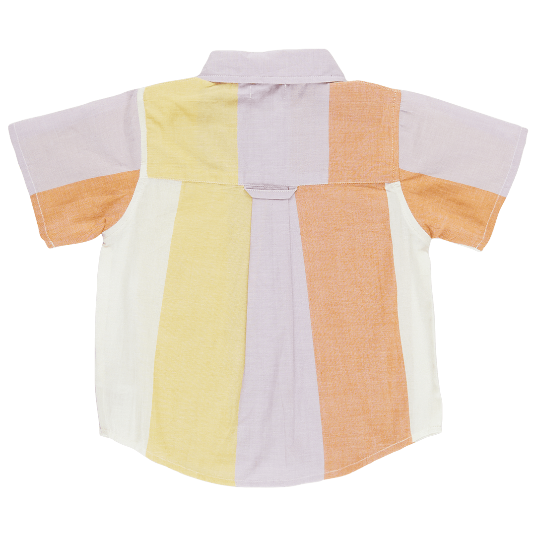 Boys Jack Shirt - Desert Stripe - Pink Chicken