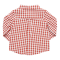 Boys Jack Shirt - Pony Gingham - Pink Chicken
