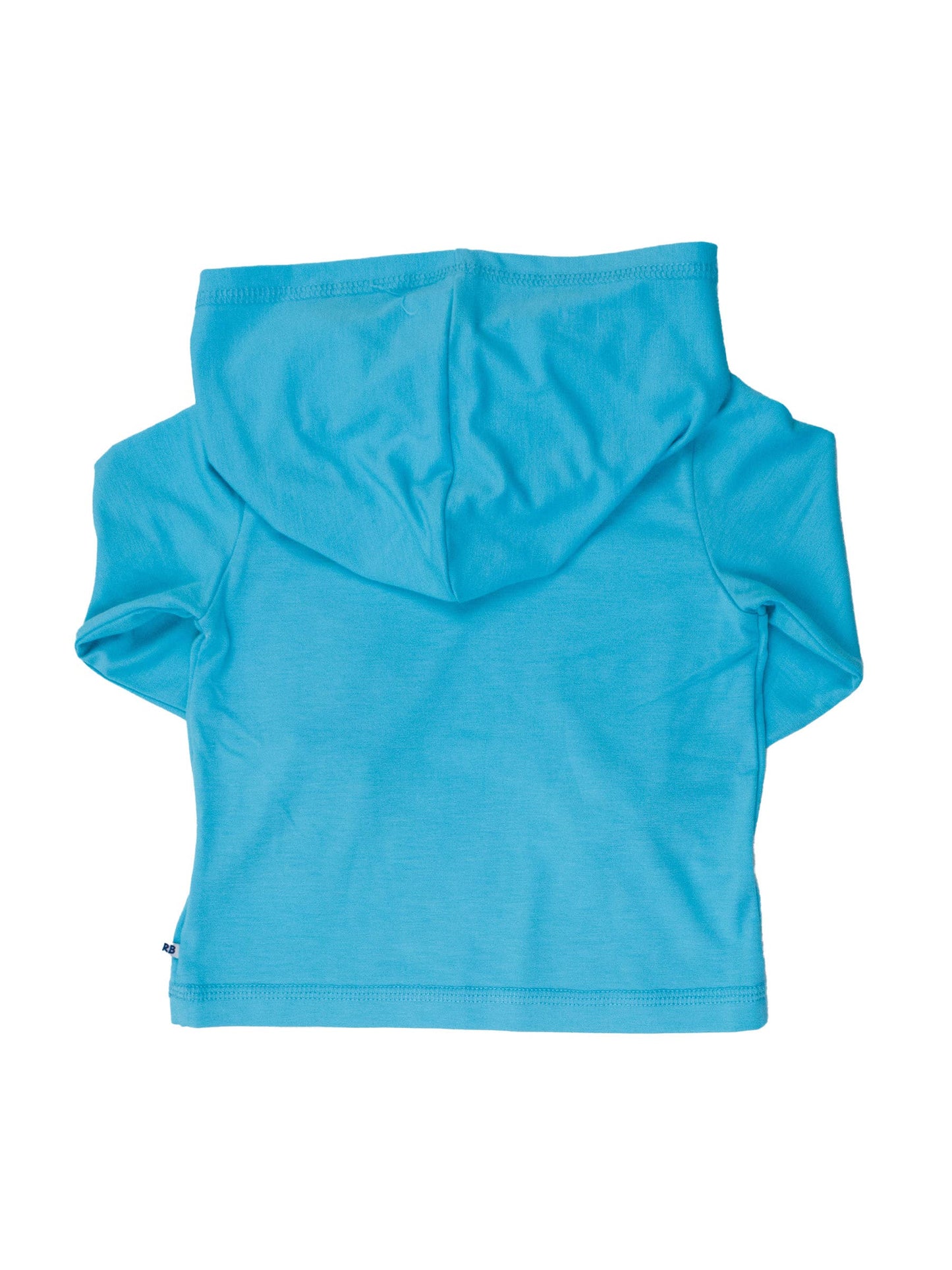 Bright Aqua Sun Protective Hooded Shirt - RuffleButts + RuggedButts