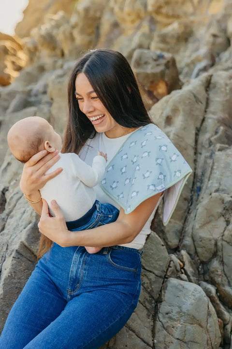 Burp Cloth Set - Cove - Copper Pearl