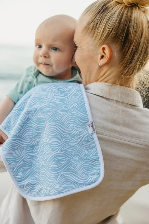 Burp Cloth Set - Cove - Copper Pearl