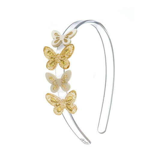 Butterfly Gold Headband - Lilies & Roses NY