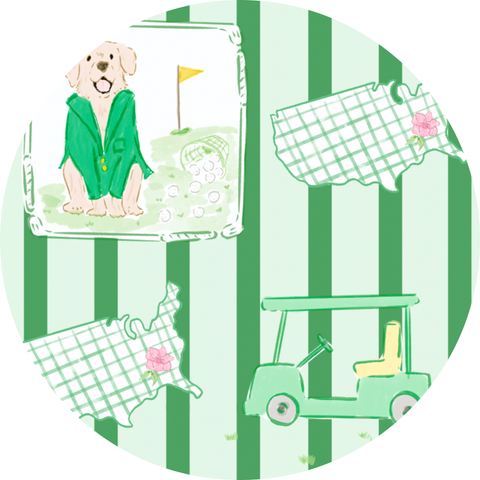 Masters Inspired Bamboo Kids Pajamas - Green