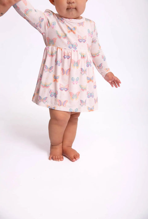 Butterfly Bliss Bamboo Bodysuit Dress