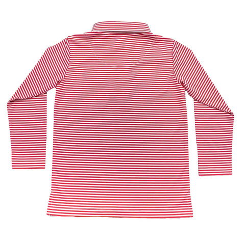 Inshore Performance Polo - Red Stripe 