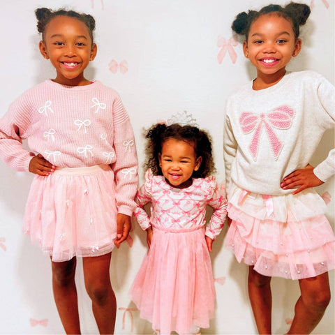 Pretty Pearl Petal Girls Tutu Skirt