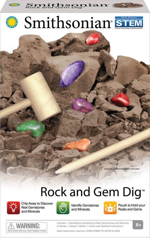 Smithsonian Rock and Gem Dig Kit