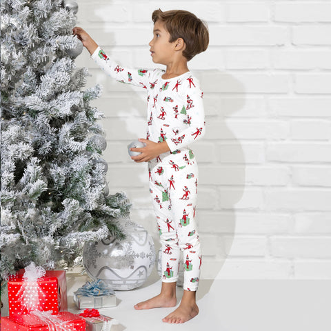 Kids Bamboo Pajama Set - The Elf on the Shelf