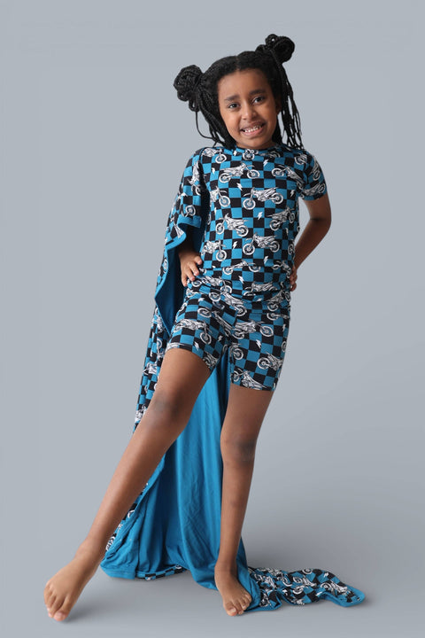 Kids Bamboo Short Set - Moto Mayhem