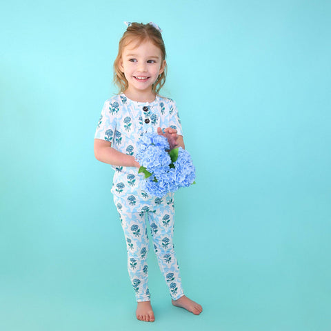 Savannah Ruffle Bamboo Girls Lounge Set