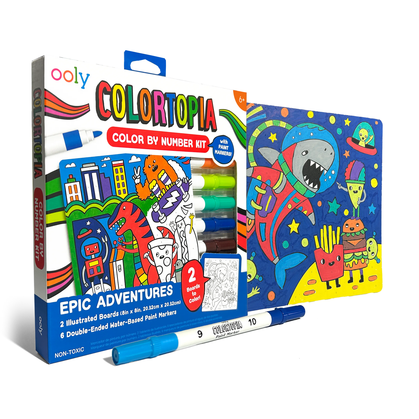 Colortopia Paint Marker By Number Kit: Epic Adventure