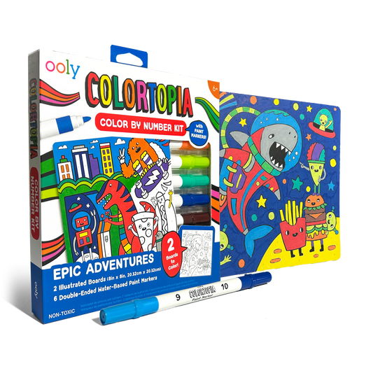 Colortopia Paint Marker By Number Kit: Epic Adventure