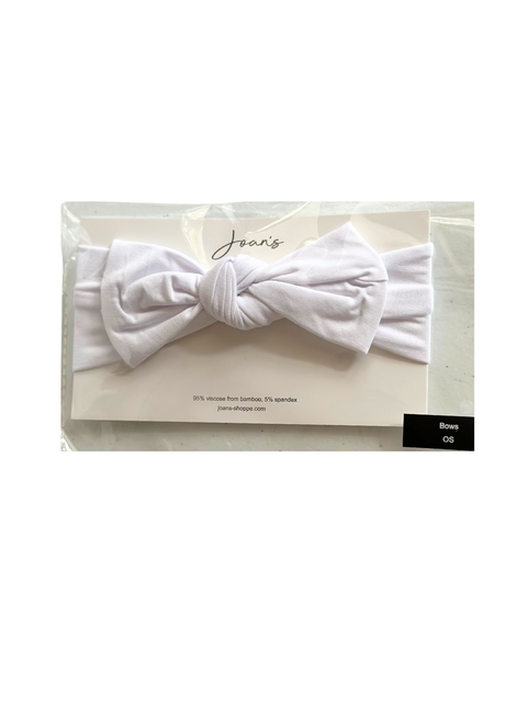 Classic White Baby Bow