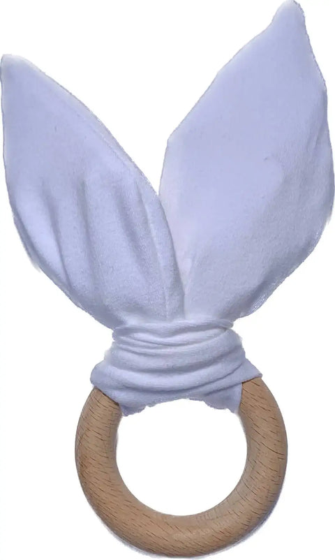 Crinkle Bunny Ears Teether: Snow