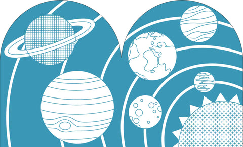 Coloring Book With Stickers - Outer Space