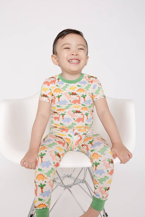 Dino Bamboo Pajama Set for Kids