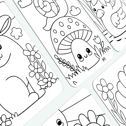 Undercover Art: Hidden Pattern Coloring Activity - Garden Pals