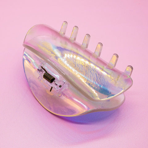 Medium Iridescent Hair Claw Clip