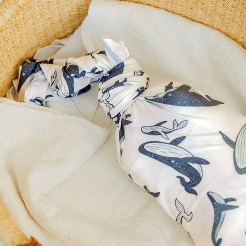 Knit Swaddle Blanket - Cove