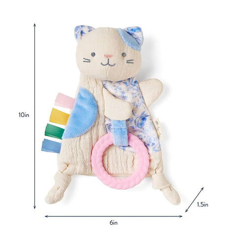 Bitzy Crinkle™ Sensory Toy & Teether - Kitty