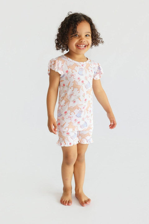Girls Bamboo Ruffle Short Set - Kinsley's Bloom & Boots