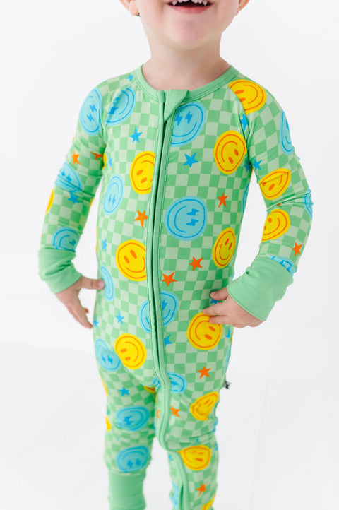 Electric Smiles Convertible Footies