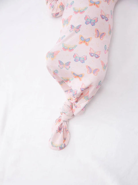 Butterfly Bliss Bamboo Knotted Infant Gown