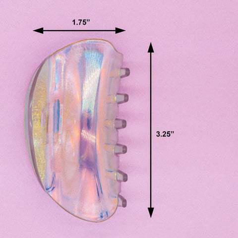 Medium Iridescent Hair Claw Clip