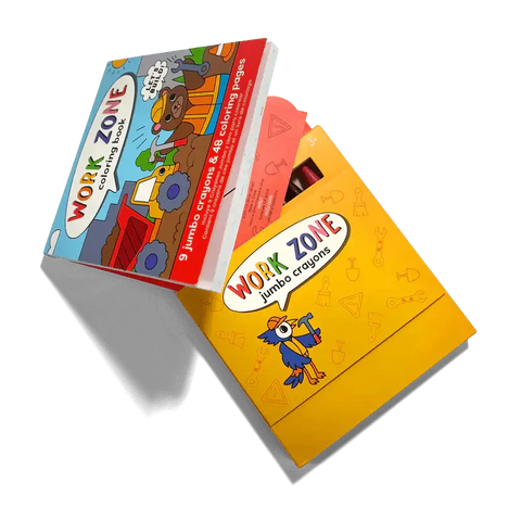 Work Zone Carry Along Coloring Book - OOLY