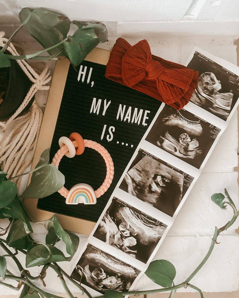 Ritzy Rattle™ Silicone Teething Rattle - Highland Cow