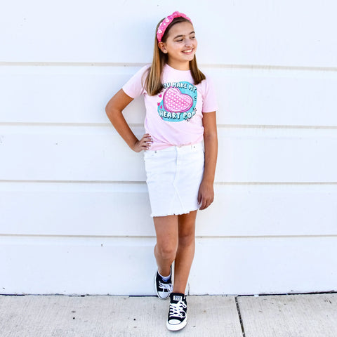 Embellished Knot Headband - Candy Valentines Day Heart